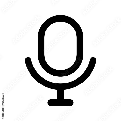 mic line icon