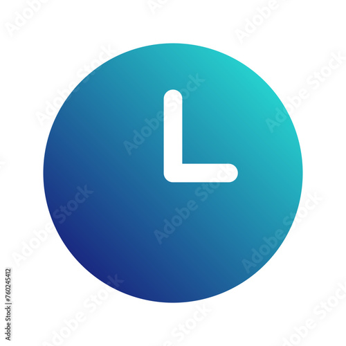 clock gradient icon