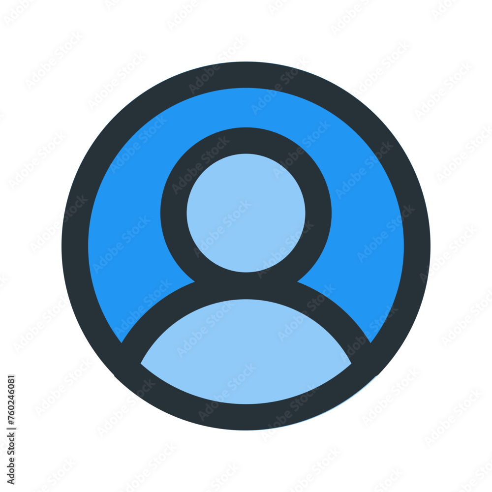 profile line color icon profile line color icon