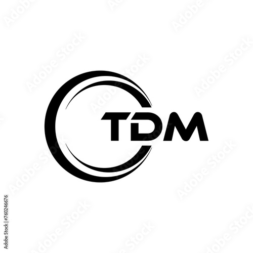 TDM Letter Logo Design  Inspiration for a Unique Identity. Modern Elegance and Creative Design. Watermark Your Success with the Striking this Logo.