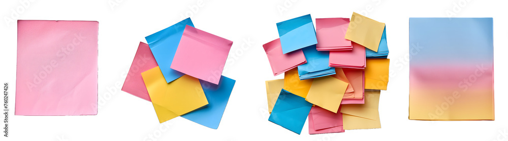post it isolated on a transparent PNG background, white background , Generative Ai post it isolated on a transparent PNG background, white background , Generative Ai