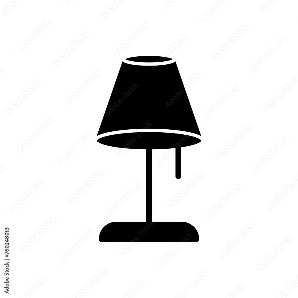 Lamp icon simple vector flat illustration on white background..eps Lamp icon simple vector flat illustration on white background..eps