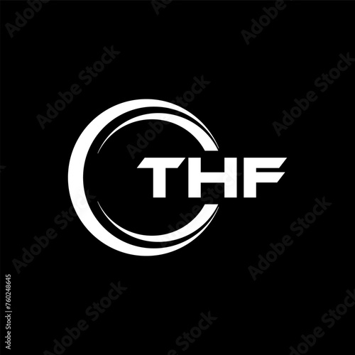 THF Letter Logo Design, Inspiration for a Unique Identity. Modern Elegance and Creative Design. Watermark Your Success with the Striking this Logo. photo