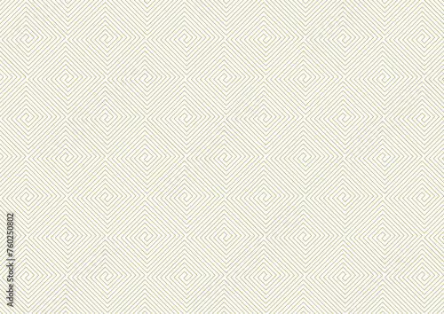 渦巻いた正方形模様のタイルをつなぎ合わせたシームレス背景_ななめ