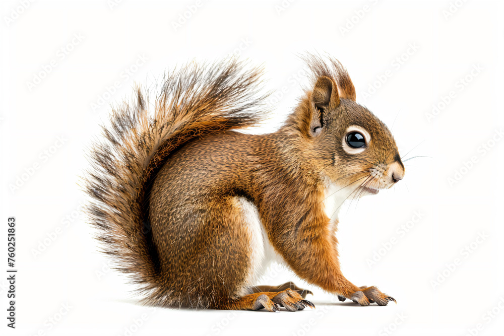 a squirrel with a long tail and a tail