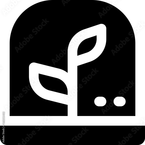 incubator plant icon. vector glyph icon for your website, mobile, presentation, and logo design.