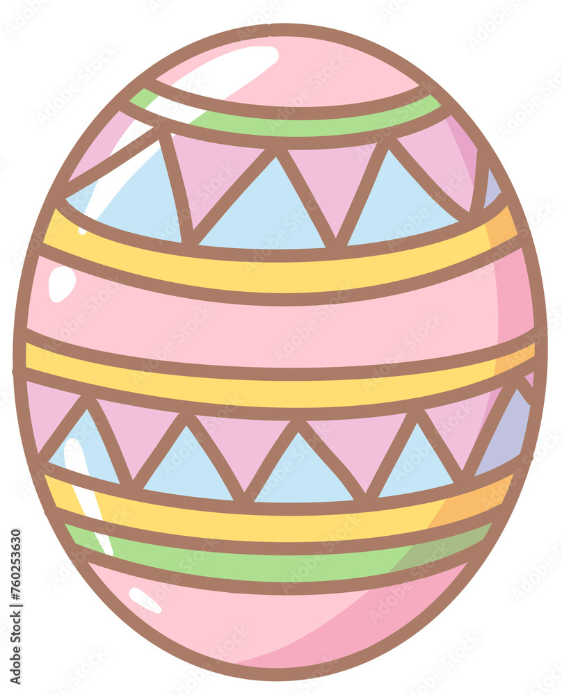 Handdrawn illustration cute easter egg with colorful painting greeting card spring clipart Handdrawn illustration cute easter egg with colorful painting greeting card spring clipart