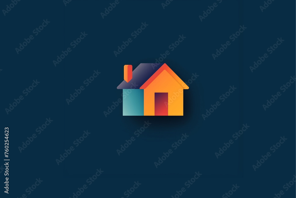 Real estate icon_house logo design
