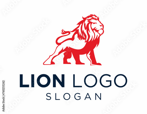 Logo about Lion on a white background. created using the CorelDraw application. photo