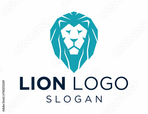 Logo about Lion on a white background. created using the CorelDraw application. photo