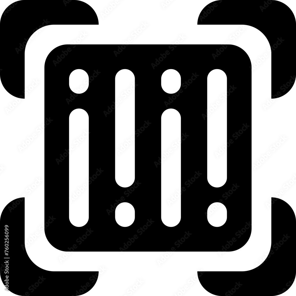 barcode icon. vector glyph icon for your website, mobile, presentation, and logo design. barcode icon. vector glyph icon for your website, mobile, presentation, and logo design.