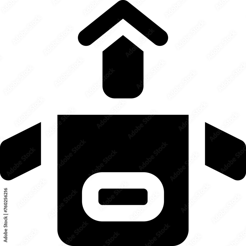 unboxing icon. vector glyph icon for your website, mobile, presentation, and logo design.