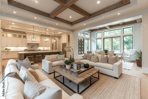 Living room in new construction home