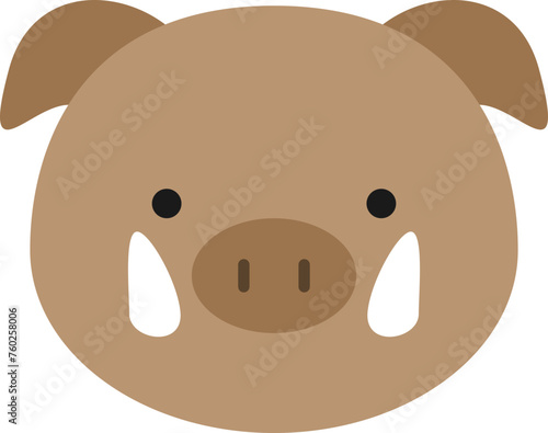 Boar head illustration