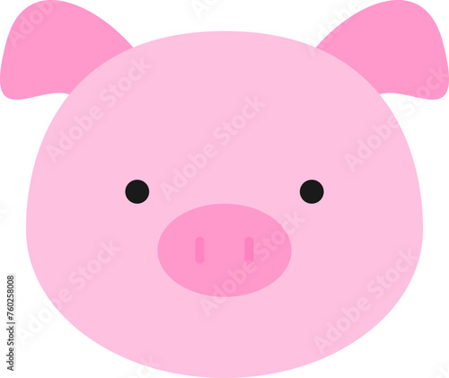 Pig head illustration