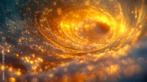 黄金の粒子の渦 photo
