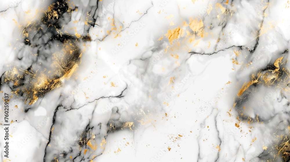 Obraz premium Texture of Black Marble with Gold Veins