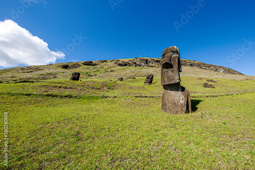 Moai Statues, Easter Island, Chile photo