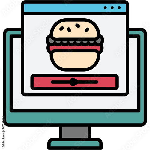 Food Blogger Illustration