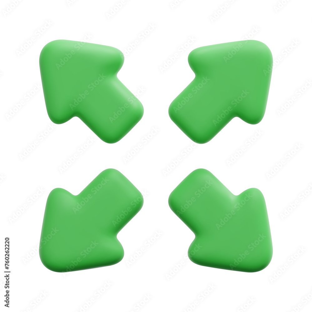 3d vector full screen arrow icon. Isolated on white background. 3d arrow, direction and arrows concept. Cartoon minimal style. 3d full screen arrows icon vector render illustration. 3d vector full screen arrow icon. Isolated on white background. 3d arrow, direction and arrows concept. Cartoon minimal style. 3d full screen arrows icon vector render illustration.