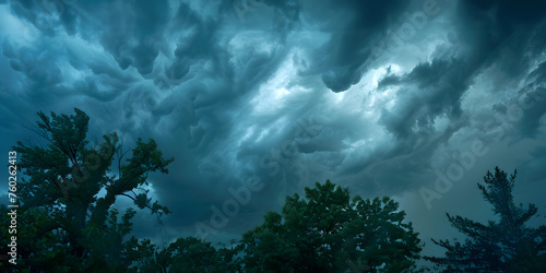 Ansiedade e Preocupação Expressas como Céu Tempestuoso © Alexandre