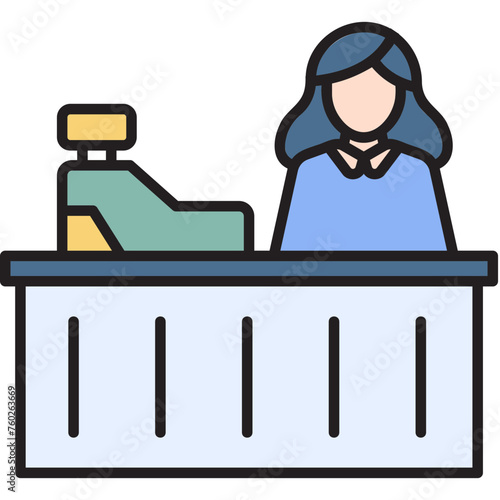 Cashier Illustration