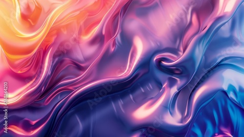 Abstract background with a dynamic, flowing liquid texture and a vibrant, multicolored gradient