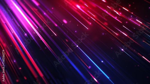 Sleek lines and glowing light effects against a dark, futuristic backdrop - Cyberpunk-inspired abstract vector background evoking a sense of advanced technology