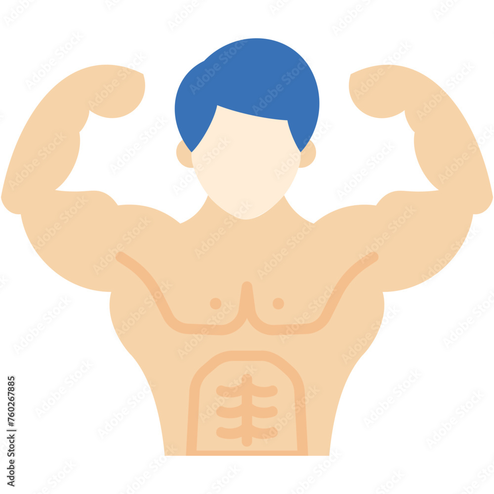 Fototapeta premium Muscle Growth Illustration
