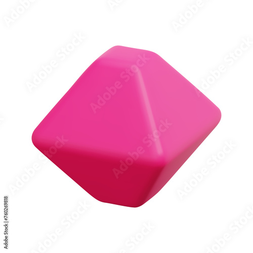 3d inflate model vector icon. Isolated on white background. 3d geometry, volume and form design concept. Cartoon minimal style. 3d inflate shape icon vector render illustration.