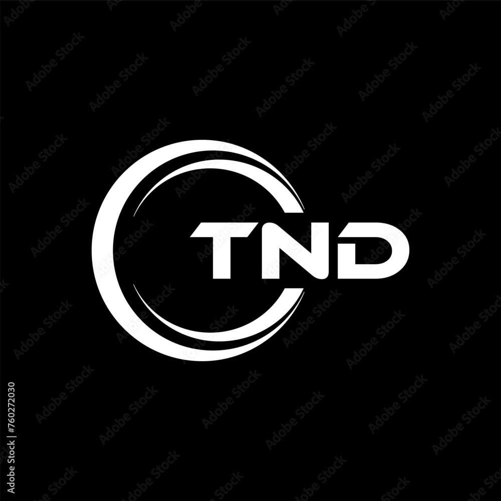 TND Letter Logo Design, Inspiration for a Unique Identity. Modern Elegance and Creative Design. Watermark Your Success with the Striking this Logo.
