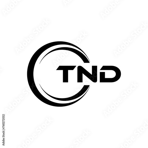 TND Letter Logo Design, Inspiration for a Unique Identity. Modern Elegance and Creative Design. Watermark Your Success with the Striking this Logo.