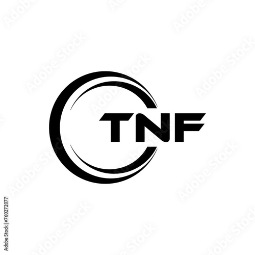TNF Letter Logo Design  Inspiration for a Unique Identity. Modern Elegance and Creative Design. Watermark Your Success with the Striking this Logo.
