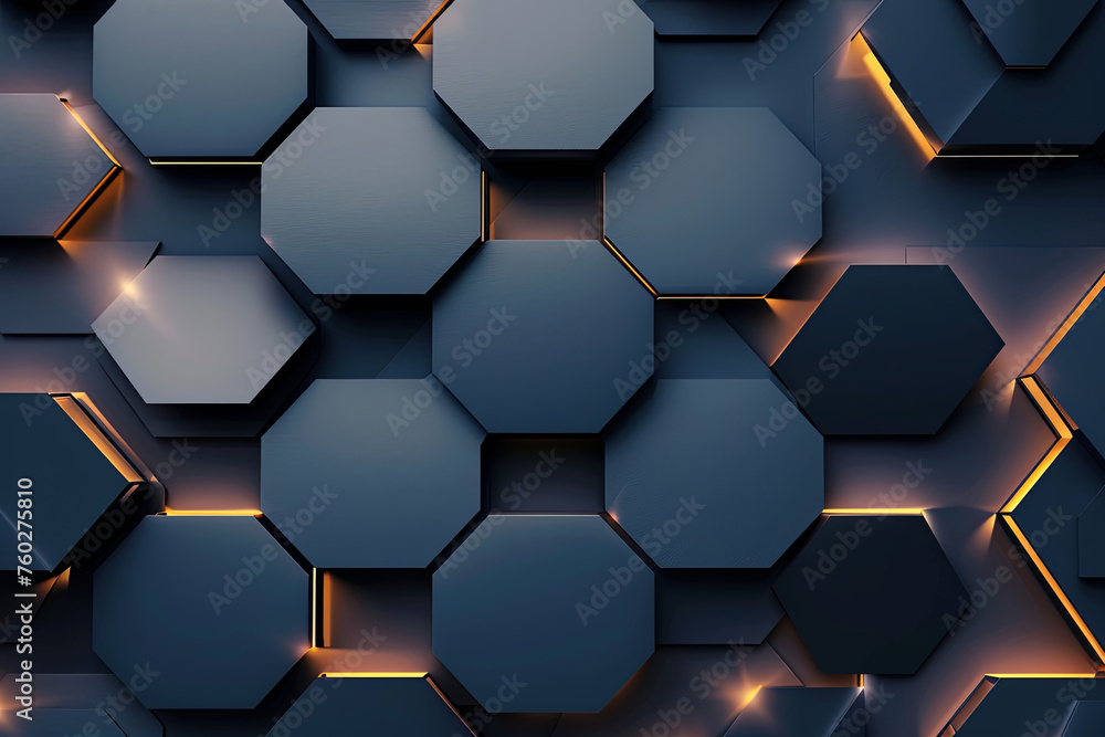 Geometric hexagon pattern for background Geometric hexagon pattern for background