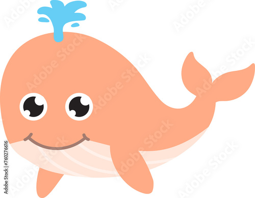 cute whale cartoon