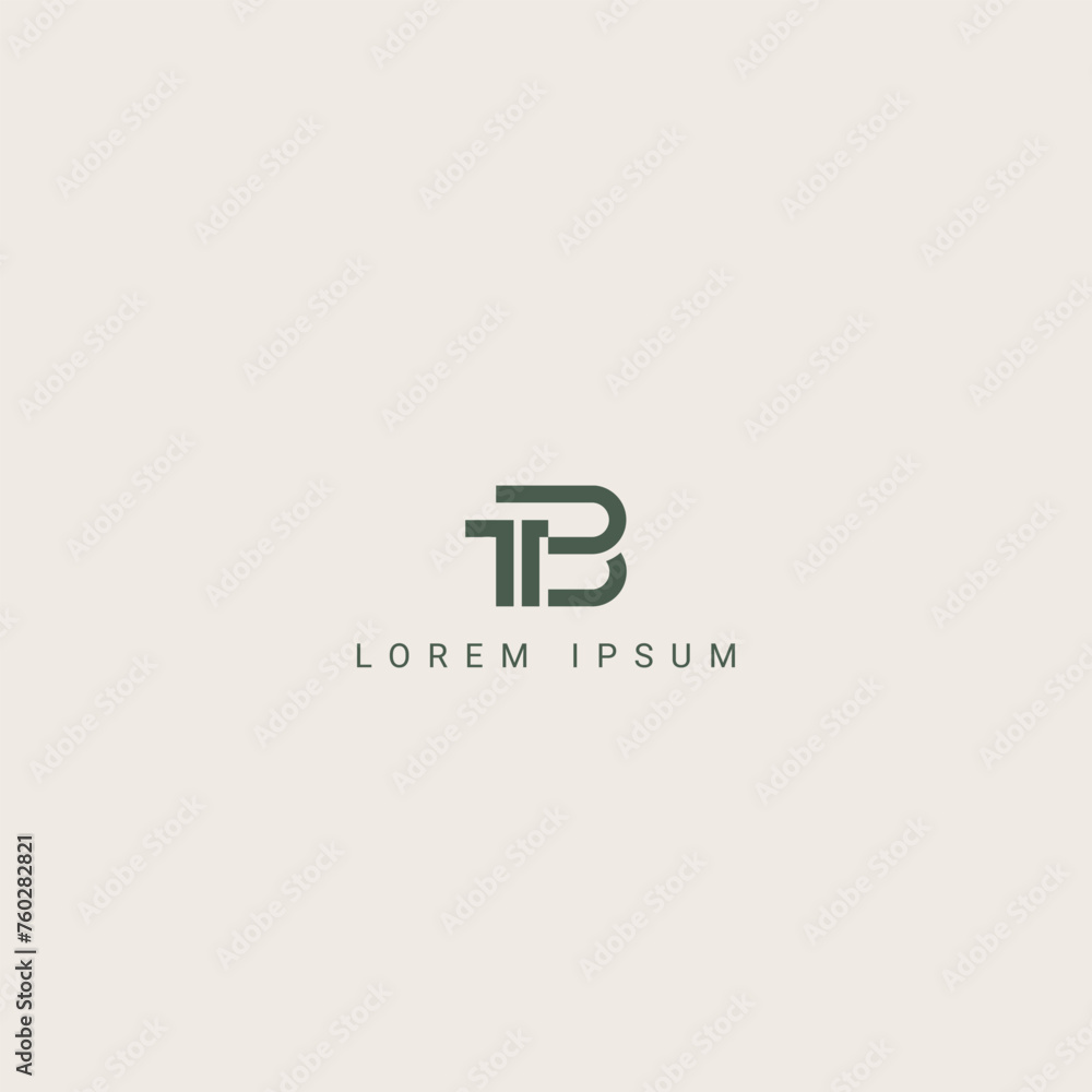 Alphabet TB BT letter modern monogram style logo vector template Alphabet TB BT letter modern monogram style logo vector template