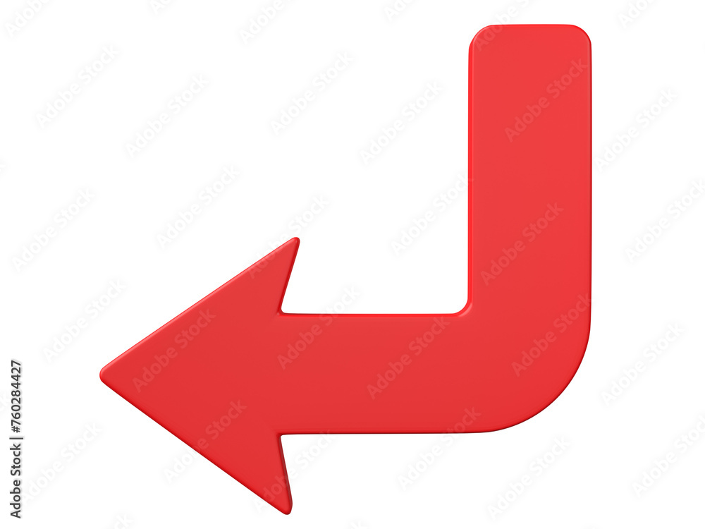 3D Arrow icon Isolated on transparent background 3D Arrow icon Isolated on transparent background