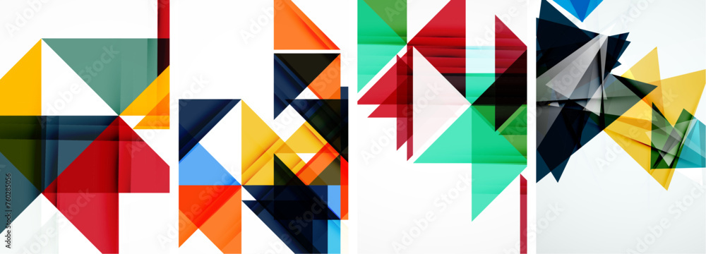 Triangle poster set for wallpaper, business card, cover, poster, banner, brochure, header, website Triangle poster set for wallpaper, business card, cover, poster, banner, brochure, header, website