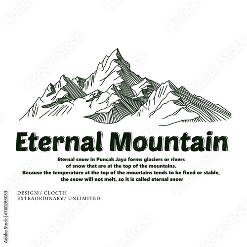 DESIGN T SHIRTS ETERNAL MOUNTAIN.ai