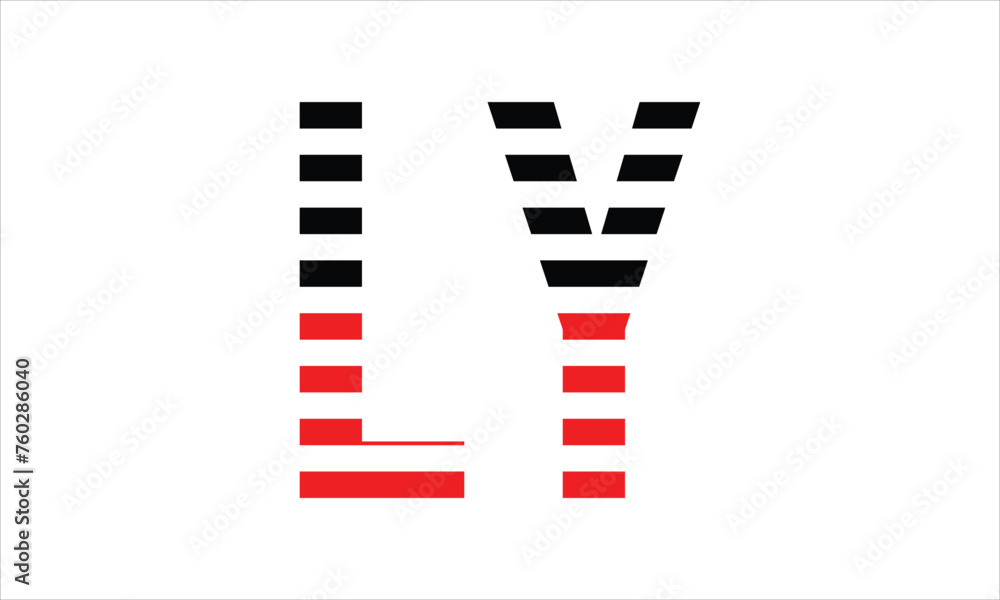 Obraz premium LY three initial letter iconic line negative space minimal logo design vector template. monogram, abstract, wordmark, business, typography, minimalist, brand, company, flat, modern, unique, simple