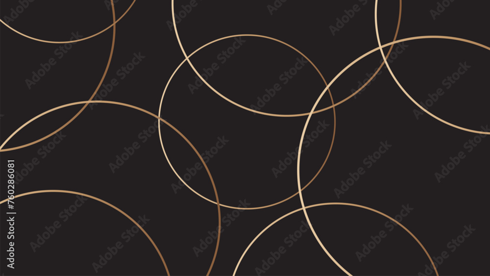 Abstract modern mosaic circle in gradient gold and black vector background Abstract modern mosaic circle in gradient gold and black vector background