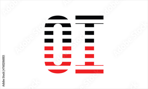 OI three initial letter iconic line negative space minimal logo design vector template. monogram, abstract, wordmark, business, typography, minimalist, brand, company, flat, modern, unique, simple