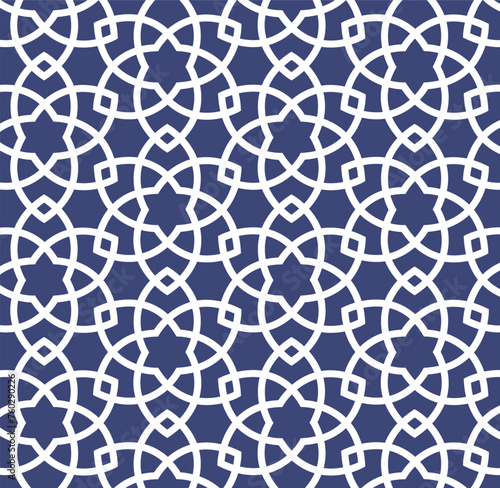 Seamless Arabic persian style pattern vector background