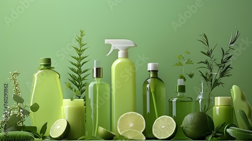 Eco-Friendly Cleaning Products on Display: A Greener Home Care Solution photo