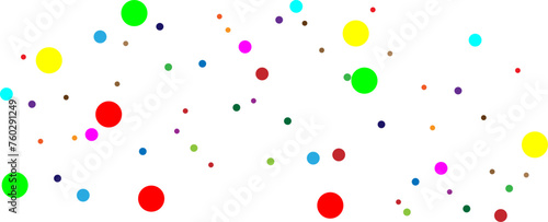 Abstract colorful random circles seamless pattern on white background. suit for banner, cover, poster, brochure, flyer, card, website, landing page. vector illustration