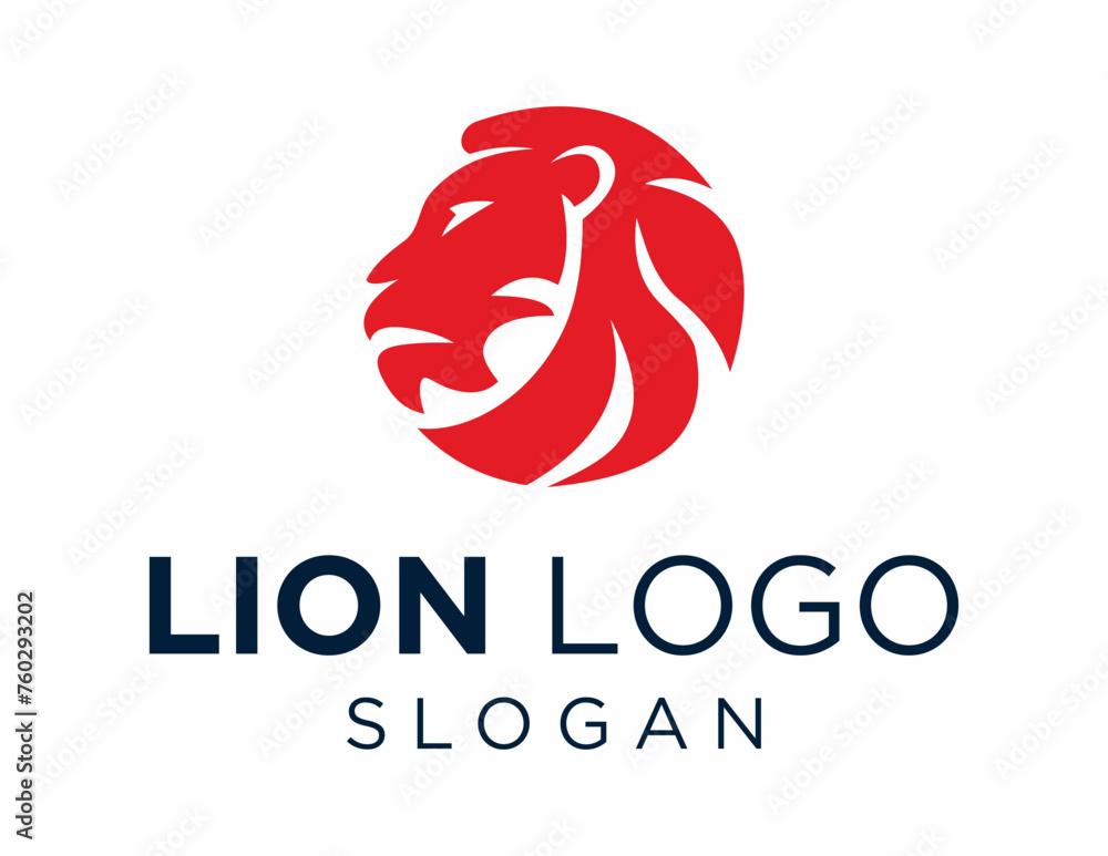Logo about Lion created using the CorelDraw application. on a white background. Logo about Lion created using the CorelDraw application. on a white background.