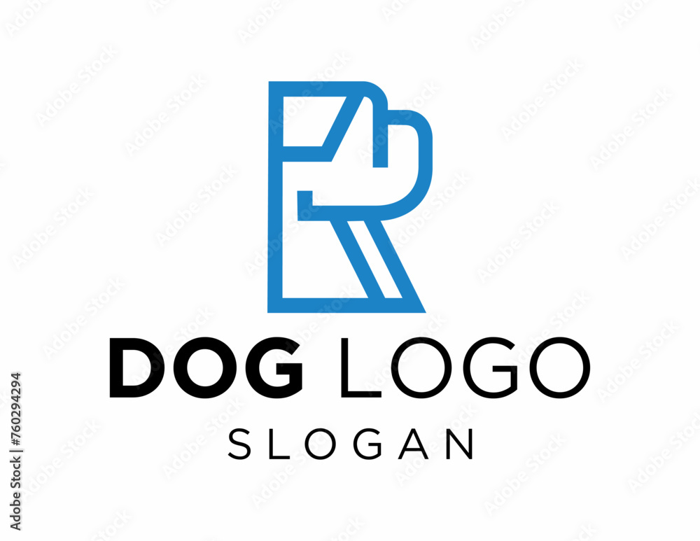 Logo about Dog created using the CorelDraw application. on a white background. Logo about Dog created using the CorelDraw application. on a white background.