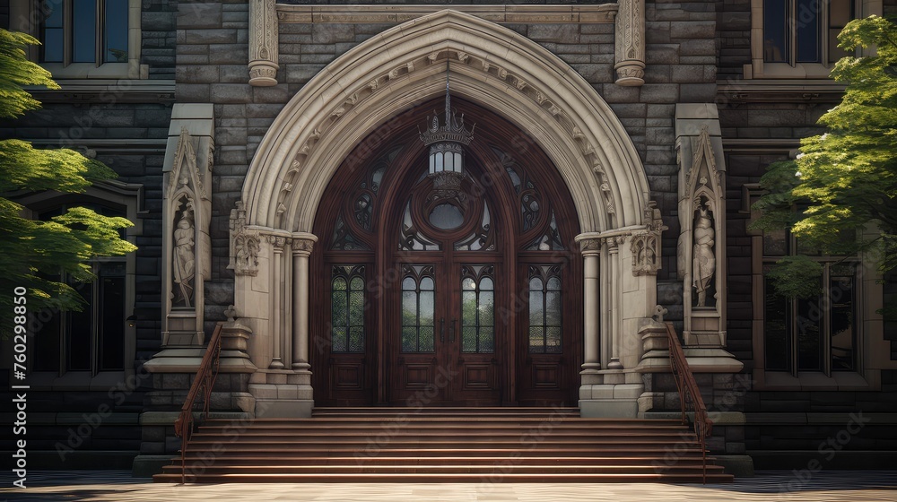 Fototapeta premium technology research library building illustration innovation learning, information archives, archives archives technology research library building