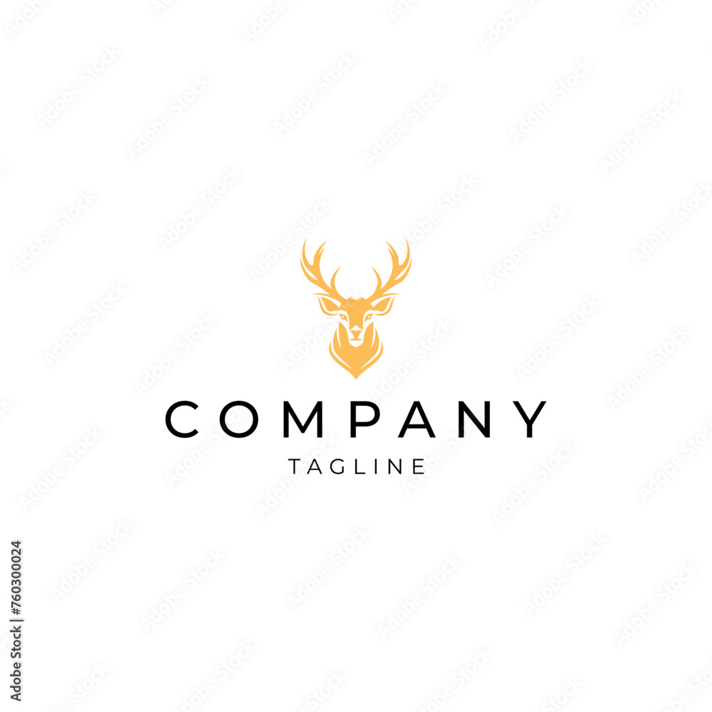 Deer logo vector icon design Deer logo vector icon design