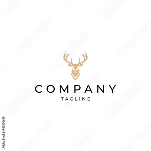 Deer logo vector icon design